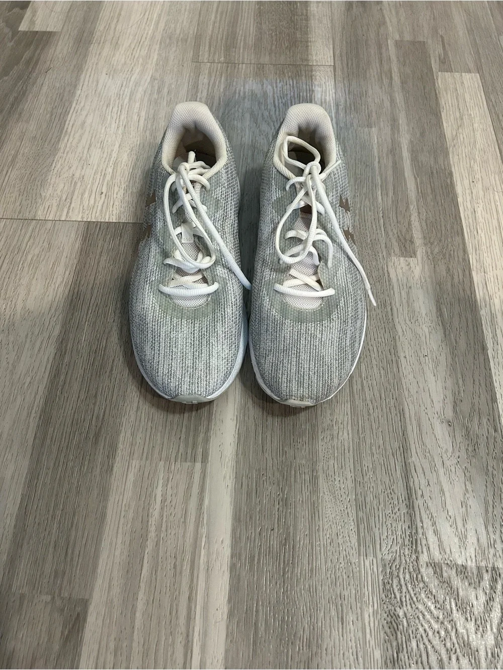 Under Armour Kids Knit Sneakers - White & Light Gray